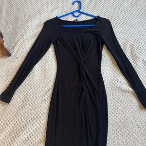 Forever 21 Black Long Sleeve Dress